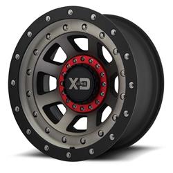 KMC XD137 FMJ Satin Black Wheels with Dark Tint Face 20x9