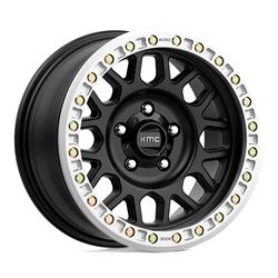 KMC KM234 Grenade Desert Series Satin Black Beadlock Wheels 20x9