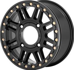 KMC KS250 Cage Beadlock Black Wheels 15x10
