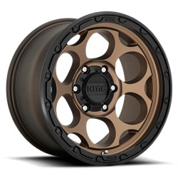 KMC KM541 Dirty Harry Matte Bronze Wheels with Black Lip 17x8.5