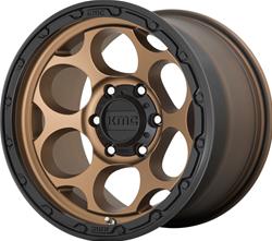 KMC KM541 Dirty Harry Matte Bronze Wheels with Black Lip 17x8.5