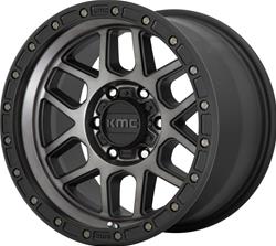 KMC KM544 Mesa Satin Black with Gray Tint Wheels 20x9