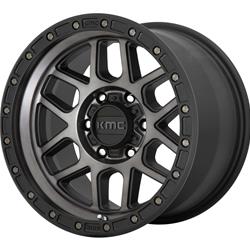 KMC KM544 Mesa Satin Black with Gray Tint Wheels 17x9