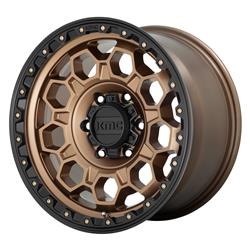 KMC KM545 Trek Matte Bronze Wheels with Black Lip 17x8