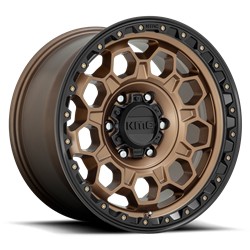KMC KM545 Trek Matte Bronze Wheels with Black Lip 17x8