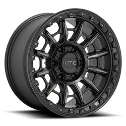 KMC KM547 Carnage Series Satin Black Wheels 17x9