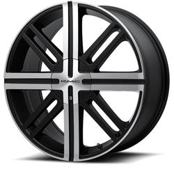 KMC KM675 Splice Satin Black Wheels with Machined Face 16x7