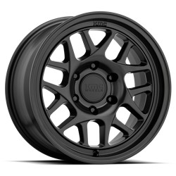KMC KM717 Bully OL Satin Black Wheels 17x8.5