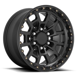 KMC KM718 Summit Satin Black Wheels 17x8.5