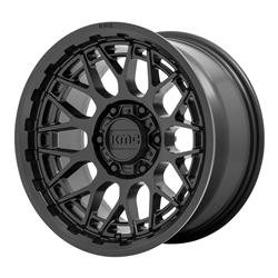 KMC KM722 Technic Satin Black Wheels 18x9