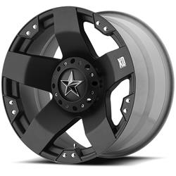 KMC XD775 Rockstar Matte Black Wheels 17x8