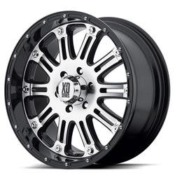 KMC XD79529080818 KMC XD795 Hoss Gloss Black Wheels with Machined