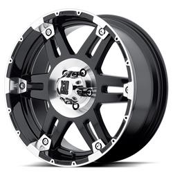 KMC XD79789080312N KMC XD797 Spy Gloss Black Machined Wheels