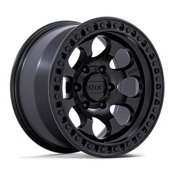 KMC KM550 Riot SBL Satin Black Wheels 18x9