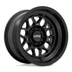 KMC KM725 Terra Series Satin Black Wheels 16x8