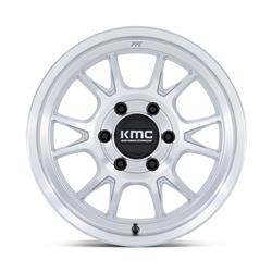 KMC KM729 Range Gloss Silver Machined Wheels 17x8.5