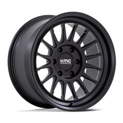 KMC KM447 Impact Forged Monoblock Satin Black Wheels 18x9