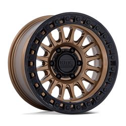 KMC KM552 IMS Matte Bronze with Gloss Black Simulated Beadlock Wheels 17x8.5