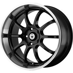 Konig Lightning Gloss Black Wheels with Machined Lip
