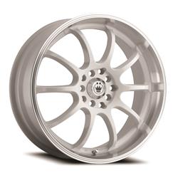 Konig Lightning Gloss White Wheels with Machined Lip 16x7