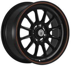 Konig Wheels T385410255 Konig Tweak'd Gloss Black Wheels with Red