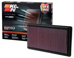 K&N Washable Lifetime Performance Air Filters for 2000-2006 LS, 2000-2002 S-TYPE, 2002-2005 THUNDERBIRD - 33-2266