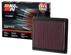 K&N Washable Lifetime Performance Air Filters for 2011-2014 200, 2008-2014 AVENGER, 2007-2010 SEBRING - 33-2373