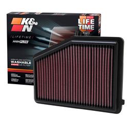 K&N Washable Lifetime Performance Air Filters for 2012-2015 CIVIC, 2013-2015 ILX - 33-2468