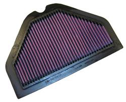 K&N Powersports Performance Air Filters for 1993-2001 ZX1100 NINJA ZX-11, 2002-2005 ZZR1200 - KA-1093