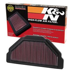 K&N Powersports Performance Air Filters for 2002 ZX600 NINJA ZX-6, 1998-2002 ZX600 NINJA ZX-6R, 2005-2008 ZZR 600 - KA-6098