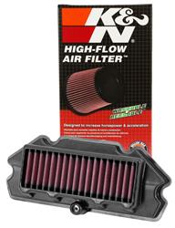 K&N Powersports Performance Air Filters for 2012-2016 EX650 NINJA 650, 2013-2016 EX650 NINJA 650 ABS - KA-6512