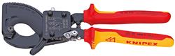 Knipex Insulated Cable Cutters with 2-Stage Ratchet 95 36 250 SBA