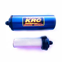 KRC Racing Race Ready Inline 100 Microns Fuel Filter with 1/2 in. NPT Inlet Size KRC-4705BK