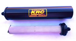 KRC Racing Race Ready Inline 100 Microns Fuel Filter with -6 AN Inlet Size KRC-4926BK