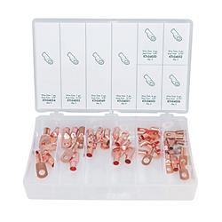 K Tool 40-Piece Copper Lug Terminal Kits KTI00007