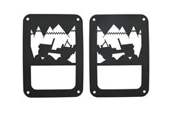 Kentrol Heritage Taillight Guards for 2007-2017 WRANGLER, 2018 WRANGLER JK - 80702