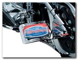 Kuryakyn Curved Horizontal Side Mount License Plate Holders