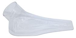 Butlerbuilt 3-Tube NACA Duct - Molded Plastic For Air Or Brake Cooling - Clear