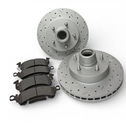 LEED Brakes MaxGrip XDS Cross Drilled and Slotted Brake Rotor and Pad Kits RK6002X