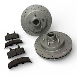 LEED Brakes MaxGrip XDS Cross Drilled and Slotted Brake Rotor and Pad Kits RK6005X