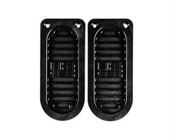 LG Billet USA Door Jamb Vents for 1972-1976 CAPRICE, IMPALA, NOVA - LG-DJV-72IMP-BLK