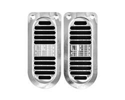 LG Billet USA Door Jamb Vents for 1972-1976 CAPRICE, IMPALA, NOVA - LG-DJV-72IMP-RAW