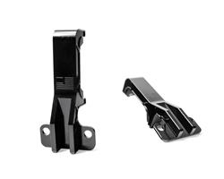 LG Billet USA Radiator Brackets LG-RAD-P-SHORT-67CTRK-BLK