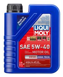 5w40 Liqui Moly Diesel High Tech Motor Oil 20006