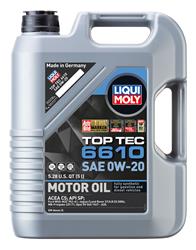 0W20 Liqui Moly Top Tec 6610 Synthetic Motor Oil 22190