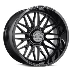 Lock Off-Road Apex Gloss Black Wheels 20x10