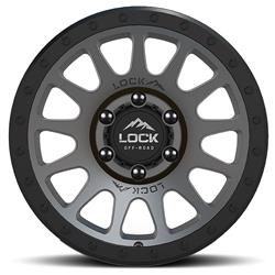 Lock Off-Road Yosemite Matte Gray Wheels 17x9
