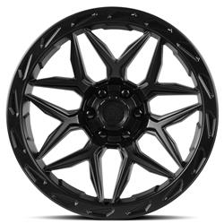Lock Matrix Matte Black Wheels 17x9