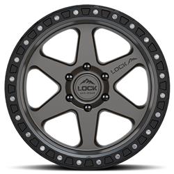 Lock Olympus Matte Gray Wheels 18x9