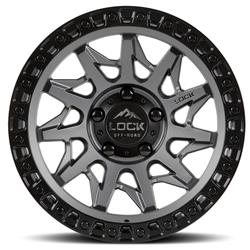 Lock Lunatic Matte Gray Wheels 18x9